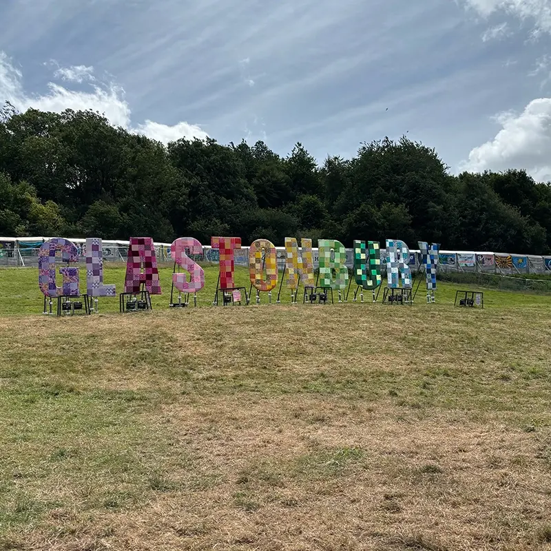 The Glastonbury sign