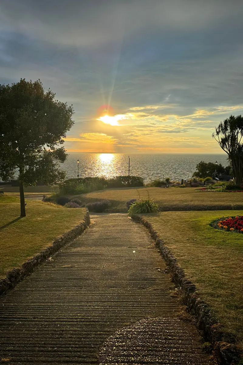 The sunset over Hunstanton
