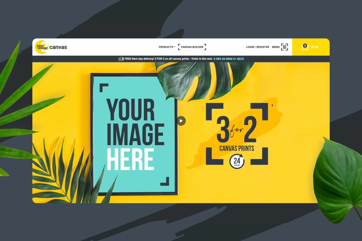 an example of the your image 2 canvas site