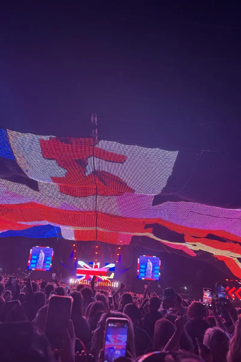 the chevron stage at Leeds festival