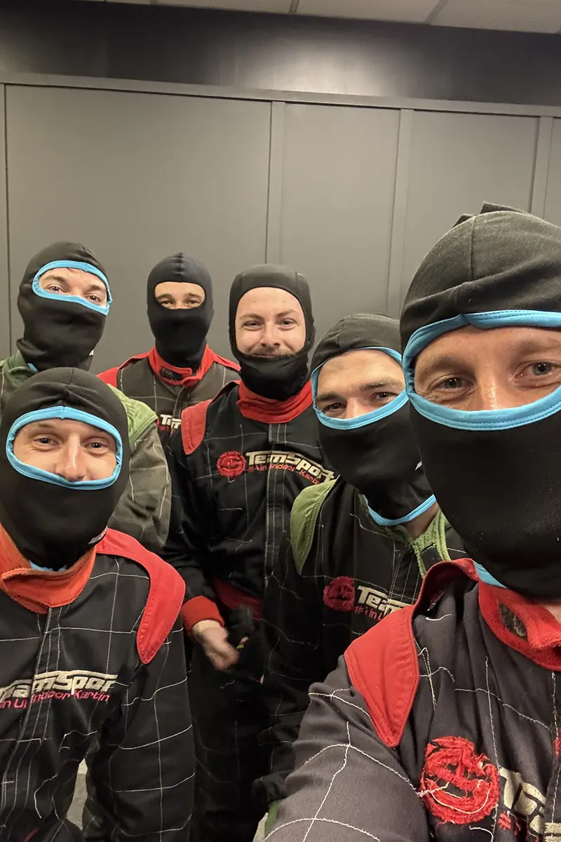 Team Twilo in our Go-Karting gear