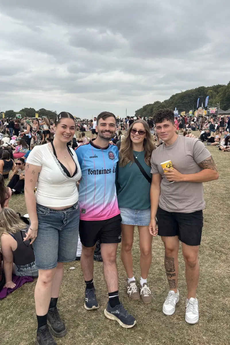 matt and friends at leeds festival