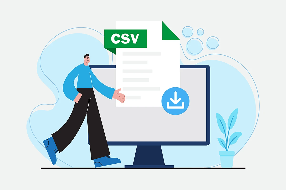 An illustration of CSV feed