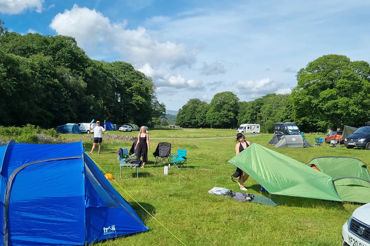 Camping in the lakes