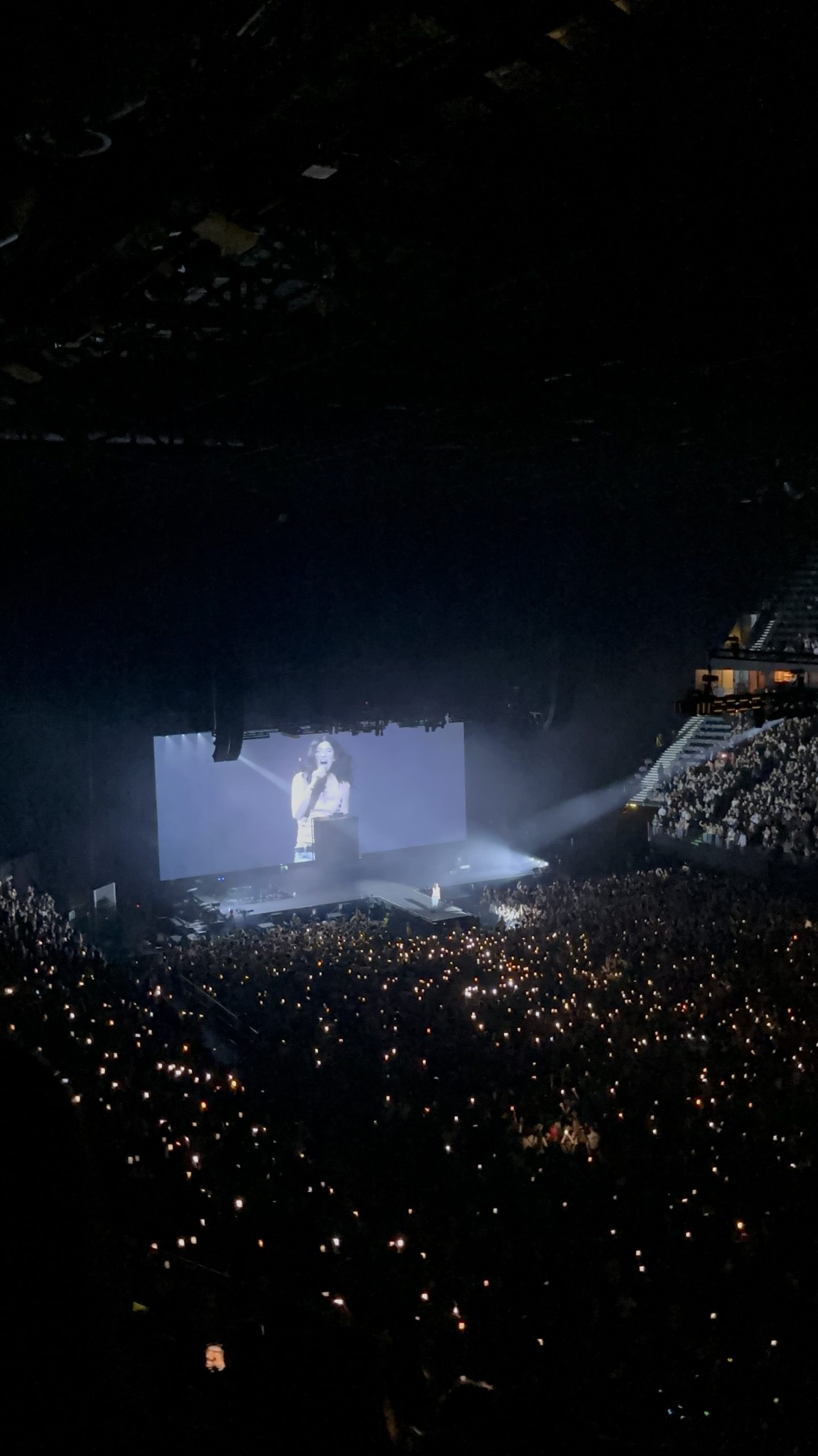 Lorde performing at Manchester Arena