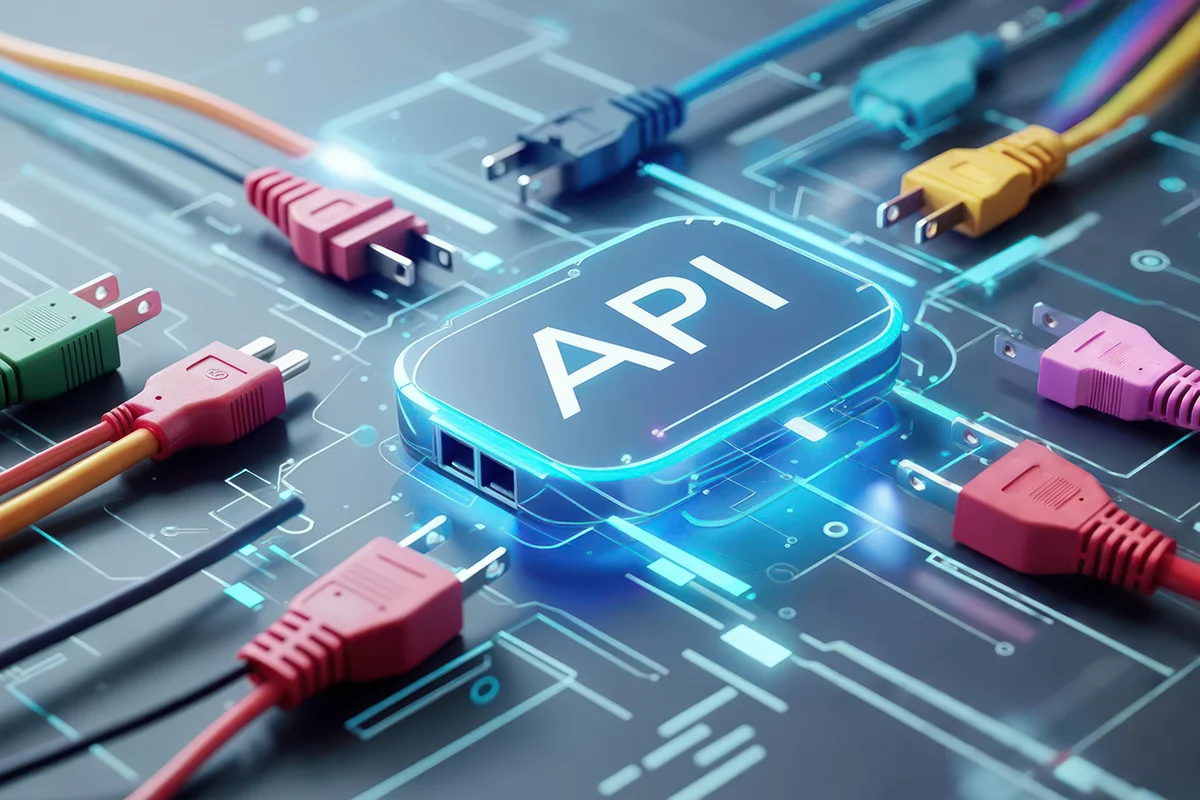 An abstract representation of an API using cables