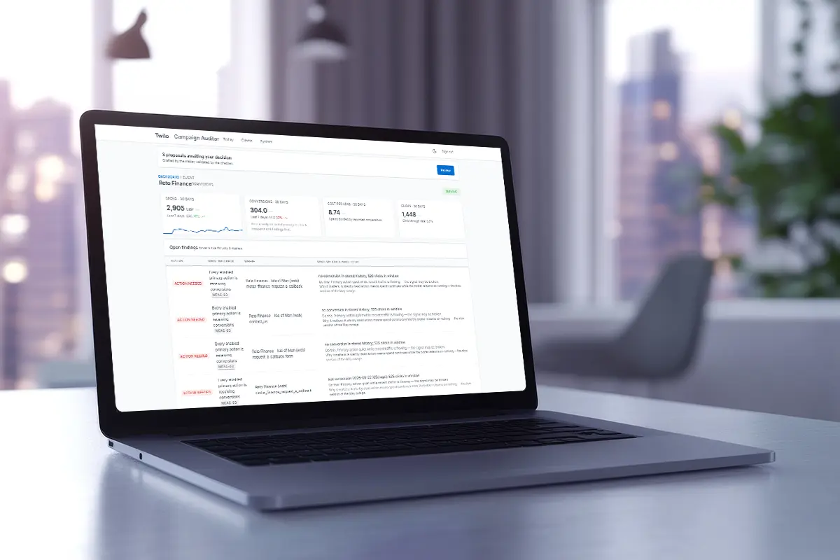 a monitor with google ads on the screen