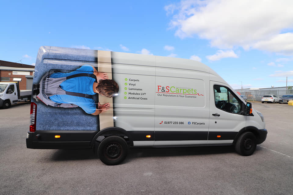 Van wraps designed by our digital design team