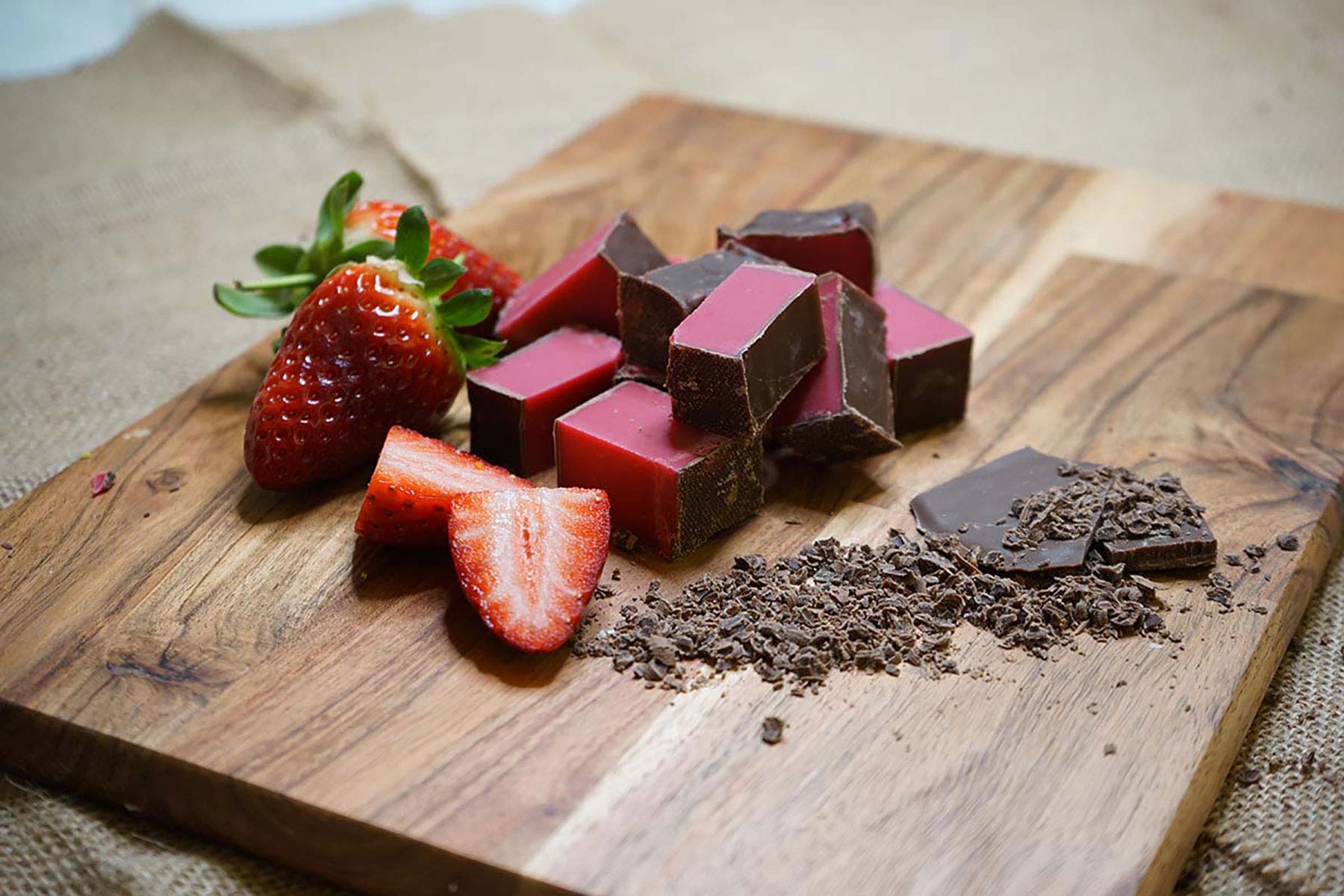 Strawberry Chocolate Fudge