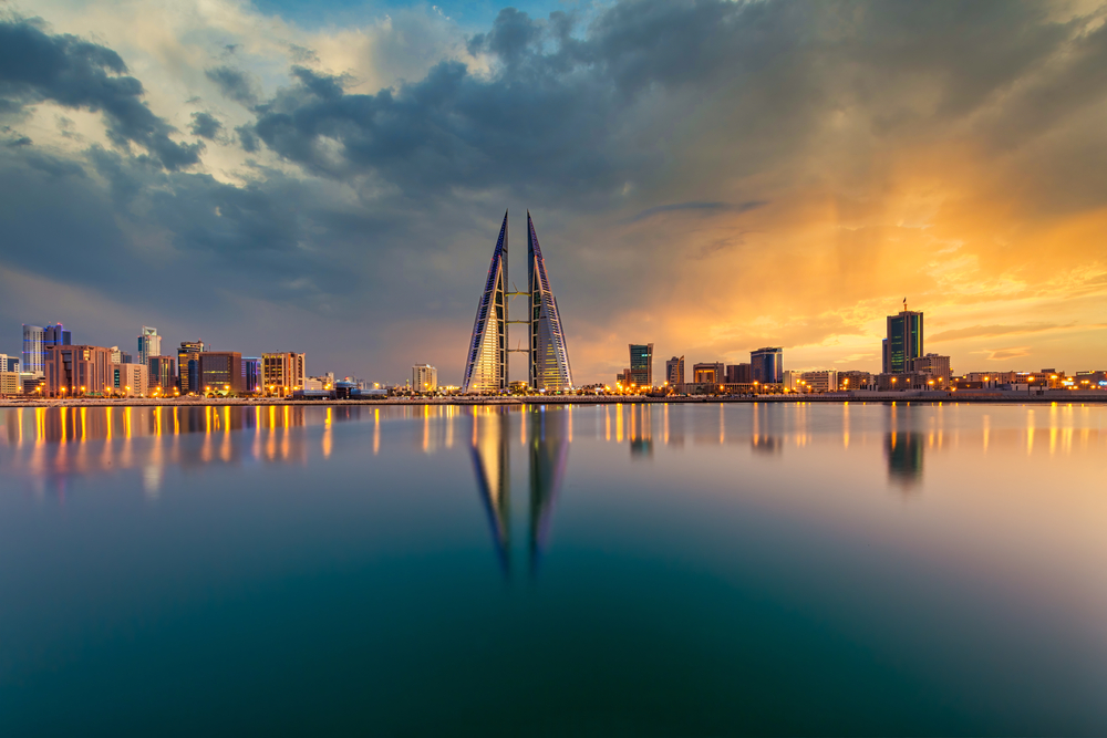 a image of the Bahrain skyline