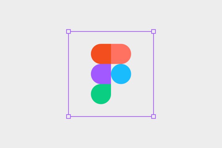 Figma logo on a grey background
