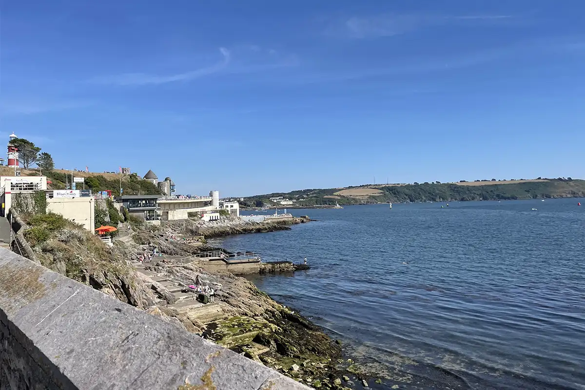 Coast line in a small Devonshire town.