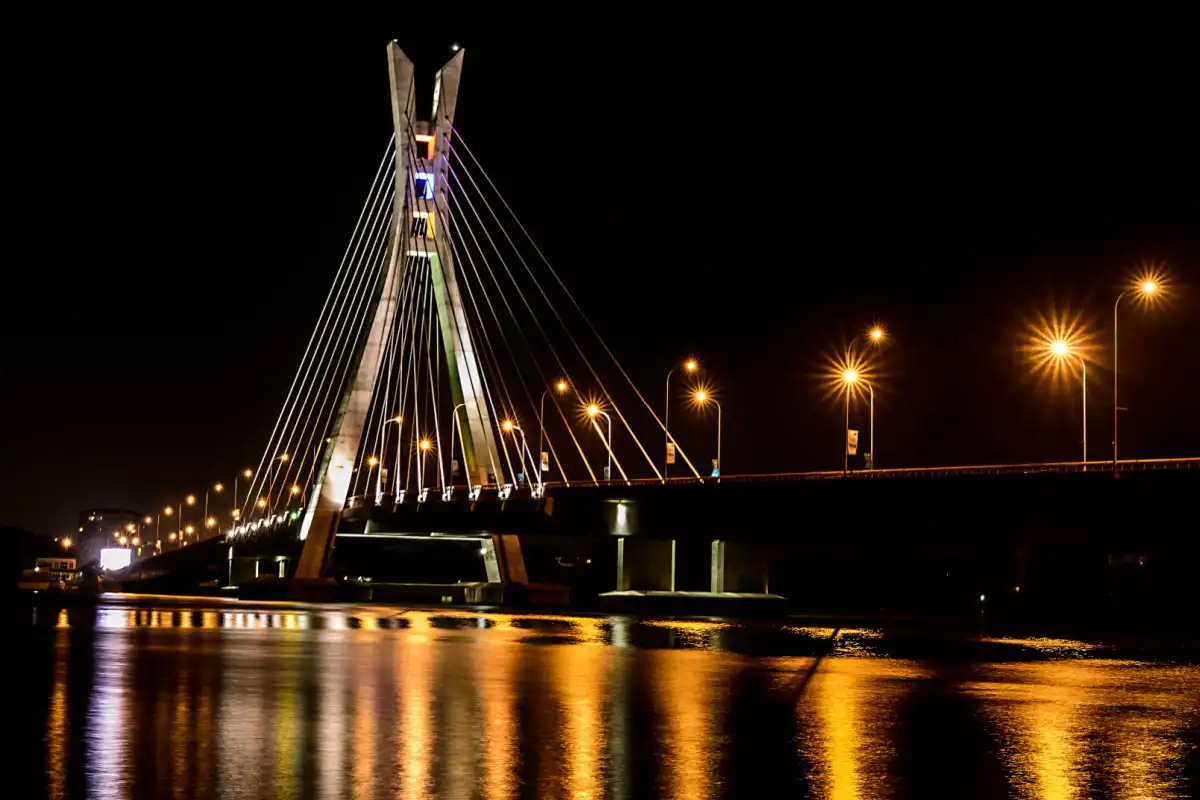 Lagos, Nigeria - picture of the Lekki Ikoyi bridge 