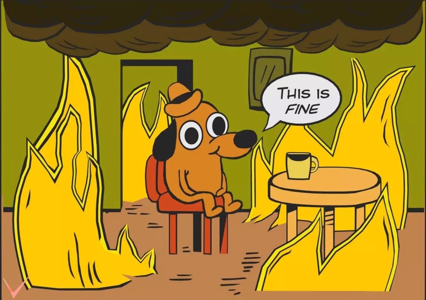 this is fine meme