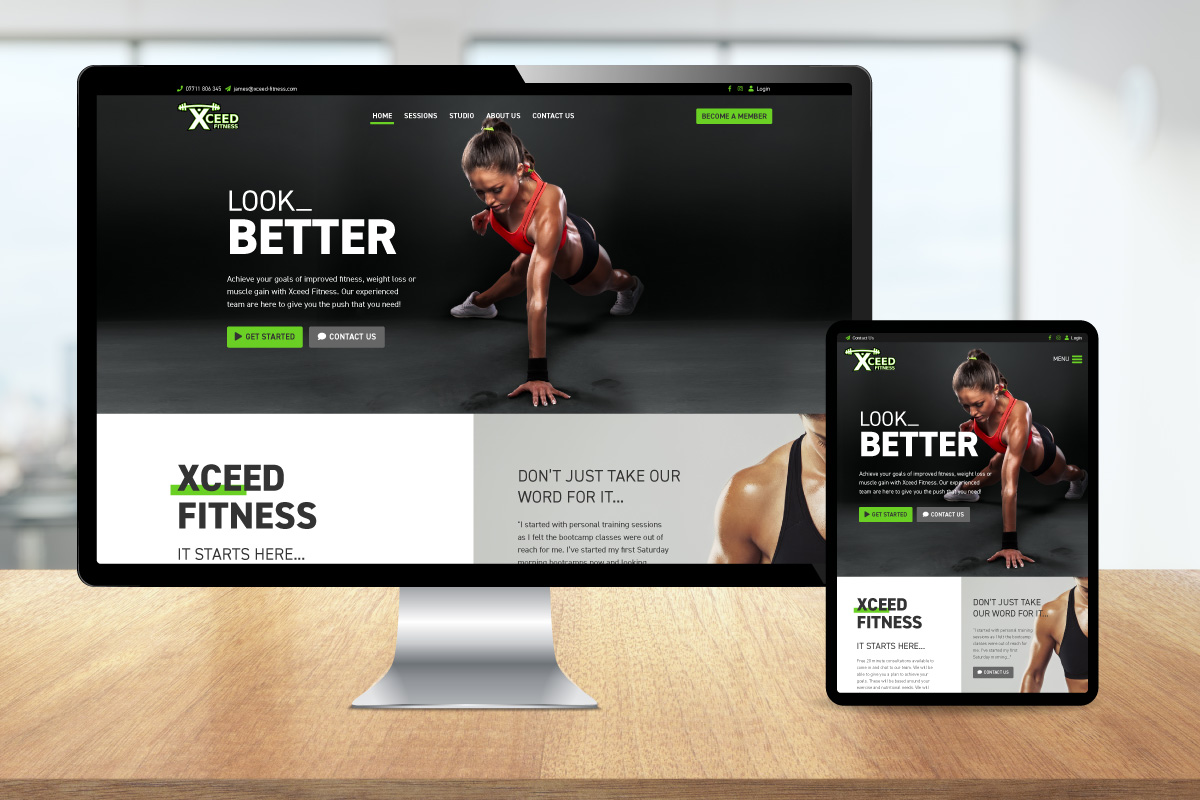 Fitness Website Design